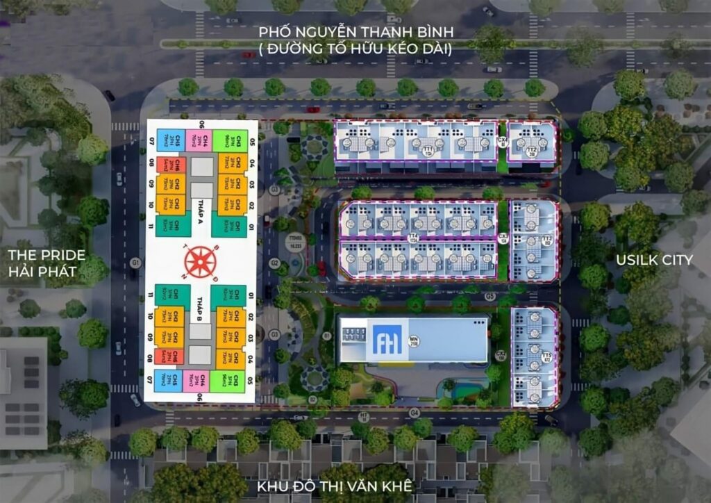 Mặt bằng The Charm An Hưng